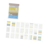 Feuilles de mémo adhésives repositionnables, onglets de couleurs assorties pour la prise de notes en es étudiants, journalisation, marque-pages solides