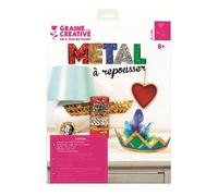 Feuilles de métal à repousser - GRAINE CREATIVE - Multicolore - 10 feuilles - 5 couleurs - 30,2 x 21,9 cm