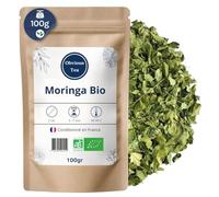 Feuilles de Moringa Bio en Vrac - Superaliment Naturel, Riche en Minéraux et Vitamines - Infusion Digestive - Moringa Oleifera Lam. Aromatique - Agriculture Biologique - Sachet 100gr (50 Tasses)