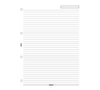 Feuilles De Notes Filofax A4 Lignées Blanc