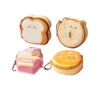 Feuilles de notes mignonnes en relief de dessin animé - Blocs-notes autocollants, mini papeterie autocollante, papier de décoration de bureau | Couleurs vives pour soulager la tension pour l'école, la