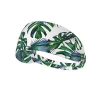 Feuilles de Palmier d'hibiscus Tropical Corail,Bandeau de Sport Unisexe, Bandeau élastique Multi-usages pour Cheveux