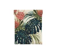 Feuilles de Palmier Exotiques Feuille de Jungle Tropical Floral Rose Vert Imprimé, Sac de Rangement pour Femmes, Portefeuille supérieur à Presser, Petit Porte-Monnaie, Pochette de Changement