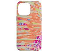 Feuilles de Palmier Hot Pink Orange Summer Vibes Coque pour iPhone 14 Pro Max