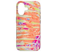 Feuilles de Palmier Hot Pink Orange Summer Vibes Coque pour iPhone 17