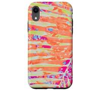 Feuilles de Palmier Hot Pink Orange Summer Vibes Coque pour iPhone XR