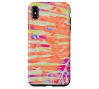Feuilles de Palmier Hot Pink Orange Summer Vibes Coque pour iPhone XS Max