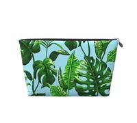 Feuilles de Palmiers tropicaux, Trousse de Toilette Trousse de Maquillage Sac à cosmétiques Trousse de Toilette de Voyage Portable