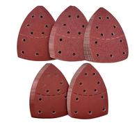 Feuilles de papier abrasif - Assortiment de différents patins abrasifs - Tampons avec 11 trous pour ponçage, polissage du métal, travail du bois, réparation automobile, projets d'artisanat