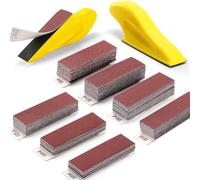 Feuilles de Papier Abrasif Papier de Verre Papiers Poncage 141Pcs Grain 80 120 180 240 320 400 600 Papiers a Poncer Micro Outils de Ponçage pour Travaux Manuels pour Voiture Bois Murs Polissage