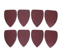 Feuilles de papier de verre triangulaires, ensemble de 40 pièces avec 5 trous, feuilles d'alumine 140x90mm pour le ponçage du métal et du bois