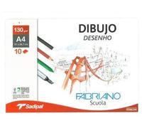 Feuilles de papier dessin Fabriano A4 lisse