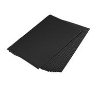 Feuilles de papier ondulé Hygloss, Feuilles de papier ondulées en carton artisanal DIY, paquet multicolore 30x20cm 1mm 25(Black)
