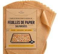 Feuilles de papier parchemin 8" x 12" Quarter Sheet 120 Pack Marron naturel non blanchi
