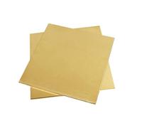 Feuilles de plaques de laiton 2 pièces, tôle H62, 3mm d'épaisseur, facile à couper for le bricolage, l'ingénierie électrique et l'artisanat(150mm*150mm)