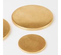 Feuilles de plaques rondes en laiton H62, 2 pièces, diamètre 50/60/70/80mm, épaisseur 0.8mm for l'artisanat et les projets de bricolage(0.8 * 70mm)