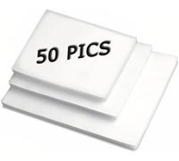Feuilles de plastification A4, paquet de 50, 160 microns (2 x 80 microns), coins arrondis, brillantes, compatibles avec les appareils de toutes les marques