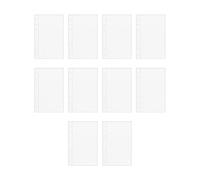 Feuilles de poche pour planificateur - Accessoires transparents pour carnet de notes, ensemble de pochettes de rangement | Construction PP 4,17 x 6,5 pouces Format compact lisse Organisation c