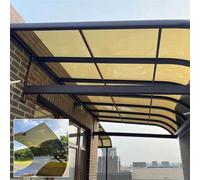 Feuilles de polycarbonate Feuille de toiture, Polycarbonate Panels 1mm Thick Multicolor Multiple Sizes Greenhouse Patio Partition(Brown,0.8x12m/2.62x39.4ft)