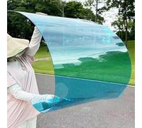 Feuilles de polycarbonate Feuille de toiture, Polycarbonate Panels 1mm Thick Multicolor Multiple Sizes Greenhouse Patio Partition(Blue,0.8x7m/2.62x23ft)