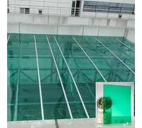 Feuilles de polycarbonate Feuille de toiture, Polycarbonate Panels 1mm Thick Multicolor Multiple Sizes Greenhouse Patio Partition(Green,2x7m/6.6x23ft)