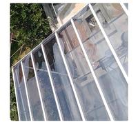 Feuilles de Polycarbonate pour Serres Toiture de Maison Jardin pour Extérieur, Serres, Panneau Remplacement Abri Jardin(0.6x10m/1.97x32.8ft)