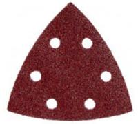 Metabo 25 feuilles abrasives auto-agrippantes Metabo 93 x 93 mm, P 120, série « professional », pour bois et métal, pour ponceuse à patin triangulaire Quantité:25