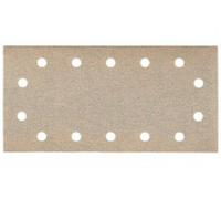 Metabo 25 feuilles abrasives auto-agrippantes 115 x 230 mm, P 320, série « professional », pour peinture, vernis, mastic, pour ponceuse vibrante metabo Quantité:25