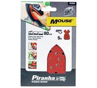 Feuilles De Ponçage Pour Souris, 80 Grit - 5 Pack - PIRANHA