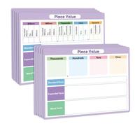 Feuilles de pratique standard et étendues pour les étudiants | Ensemble d ' écriture de valeur de place 11, 1 x 8, 14 pour les leçons guidées de révision mathématique à la maison