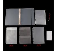 Feuilles De Reliure Transparentes Et Amples, 1 Ensemble, Format A5, Couverture De Page Intérieure, Carnet De Notes, Agenda, Fournitures De Bureau