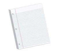 Feuilles De Remplissage Lignées Pour Écriture Lisse 200 Feuilles 3 Trous Perforés Papier De Reliure Universel Papier D'écriture Pour Classeurs Standard