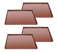 Feuilles de Silicone 4 Pièces pour Déshydrateur Alimentaire | Tapis de Déshydratation en Silicone, Qualité Alimentaire, Retrait Facile des Aliments, Nettoyage Simple, Café
