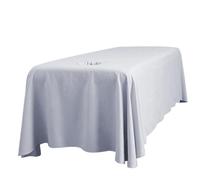 Feuilles de table de massage Ensemble, couvercle de lit de massage, jupe de table de massage respirante avec trou de visage, gris de beauté de beauté gris clair, guichet protecteur pour massage du sa