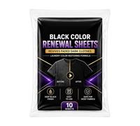 Feuilles de Teinture Noires pour Vêtements Kit raviveur du linge textile de | Feuilles qui ravivent le noir du linge Maison Appartement Campagne Adulte Chambre Cottage Hôtel