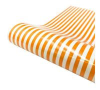 Feuilles de thermique Halloween 30x25 cm, Rayures orange écossaises