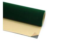 Feuilles de tissu velours auto-adhésives - 45 x 148 cm - Feutre non tissé floqué pour boîte à bijoux, bricolage, décoration, paquet - Vert foncé