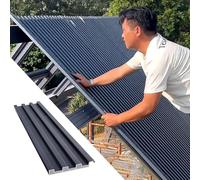 Feuilles de toiture de 0,8 à 2 m de long, panneaux latéraux optionnels, panneaux de toit en métal pour maison/poulailler/pergola, drainage rapide, polyvalent