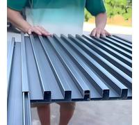 Feuilles de toiture ondulées avec rainures trapézoïdales, panneau de revêtement isolé pour projets domestiques polyvalents