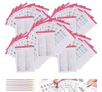 Feuilles De Traçage Pour Nail Art Avec Feutre, Livret De Pratique Pour Nail Art, Fiches D'entraînement Pour Manucure, Pour Débutants, Dessin De Lignes, Modèle De Peinture(5set)