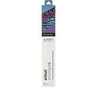 Feuilles de transfert d'encre infusible Cricut - 4 feuilles 30,5 x 30,5 cm - Motif Animal Brights - Pour Cricut EasyPress Maker Explore Air 2