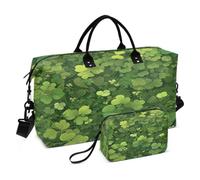 Feuilles De TrèFle Vert Luxuriant Naturel Sac de Sport de Natation avec Sac de Rangement Maquillagede pour Voyage Femmes Filles