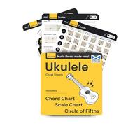 Feuilles de triche pour le tableau des accords de ukulélé - Gammes - Accords - Décodeur de tonalités - LA THÉORIE DE LA MUSIQUE EN TOUTE SIMPLICITÉ ! Développez rapidement votre jeu de ukulélé, pour