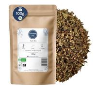 Feuilles de Tulsi Bio en Vrac - Herboristerie et Tisane Relaxante, Anti-Stress et Immunité - Ocimum tenuiflorum L. - Agriculture Biologique - Sachet 100g (50 Tasses)