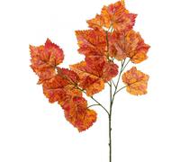 Feuilles de vigne artificielles Décoration Rouge Orange Vert Automne Plantes 63cm 3er Set