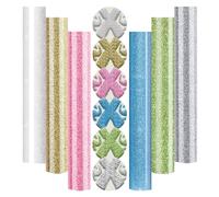 Feuilles de vinyle de transfert thermique 3D pour transfert thermique - 6 couleurs claires - 30,5 x 25,4 cm