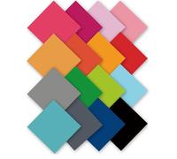 Feuilles D'encre De Transfert Par Sublimation, Paquet De 16 Papiers De Transfert De Presse À Chaleur De Couleur Unie De 12x12 Pouces