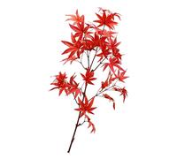 Feuilles d'érable Artificielles Branche 83 Cm de Longueur Simulate Maple Leaves St Life Life Life Life Lifting Artificial Maple Bra (Green) (Orange) (Rouge)