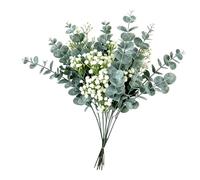 Feuilles d'eucalyptus artificielles - Branches d'Eucalyptus Décoratives Résistantes aux UV - Branches de Verdure Artificielles | pour compositions florales, centres de table, printemps, Pâques, décora