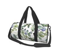 Feuilles d'eucalyptus Vertes imprimées, Sac de Voyage de Grande capacité, Sac à Main Rond, Sac de Voyage de Sport, fourre-Tout, Sac de Fitness